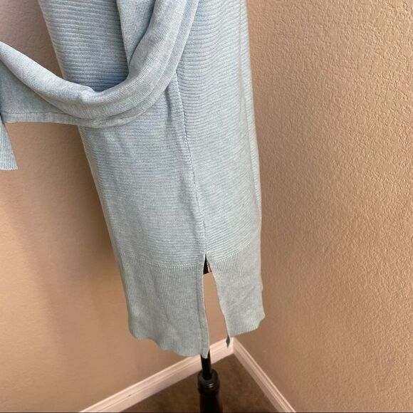 Adrienne Vittadini Turquoise Knit Cowl Neck Sweater Size M - Picture 6 of 14